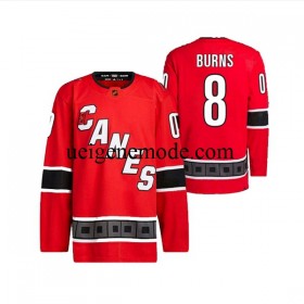 Herren Carolina Hurricanes Eishockey Trikot Brent Burns 8 Adidas 2022-2023 Reverse Retro Rot Authentic